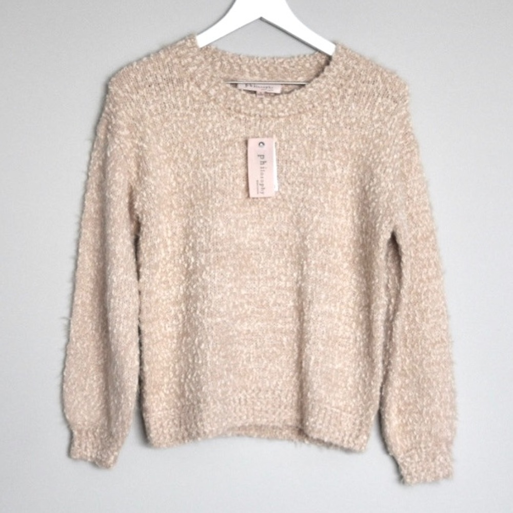 NWT Philosophy Fuzzy Balloon Sleeve Sweater